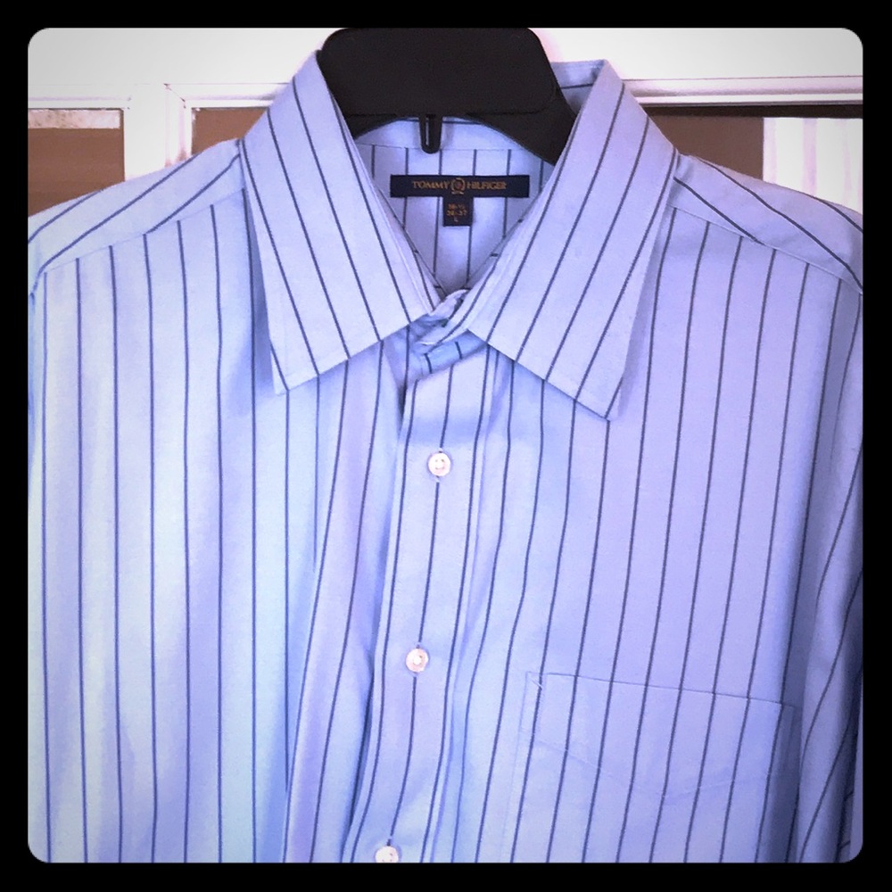Tommy Hilfiger Blue French Cuffed Shirt